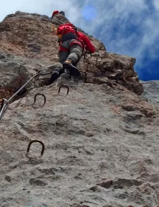 Photo d'une via ferrata à Aix les Bains.